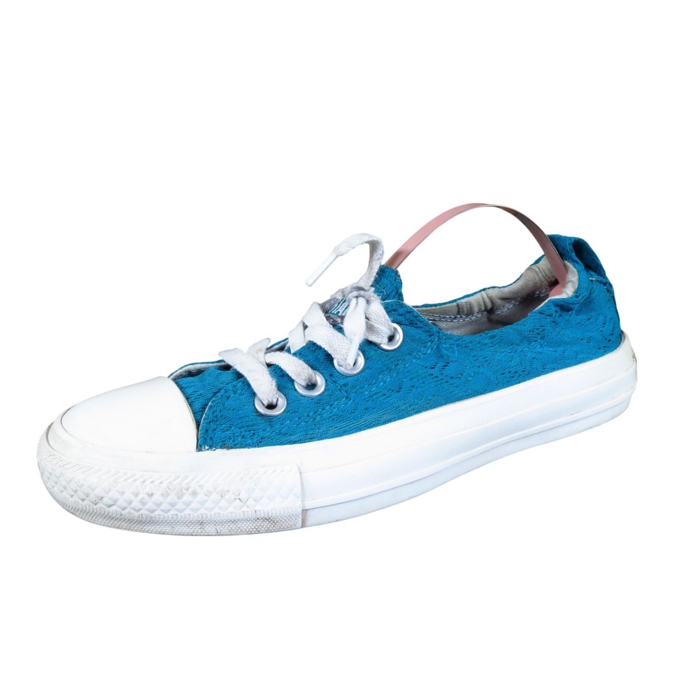 Converse Shoreline Women‎ Gender Slip On Sneaker Size 6 Casual Teal Blue Lace
